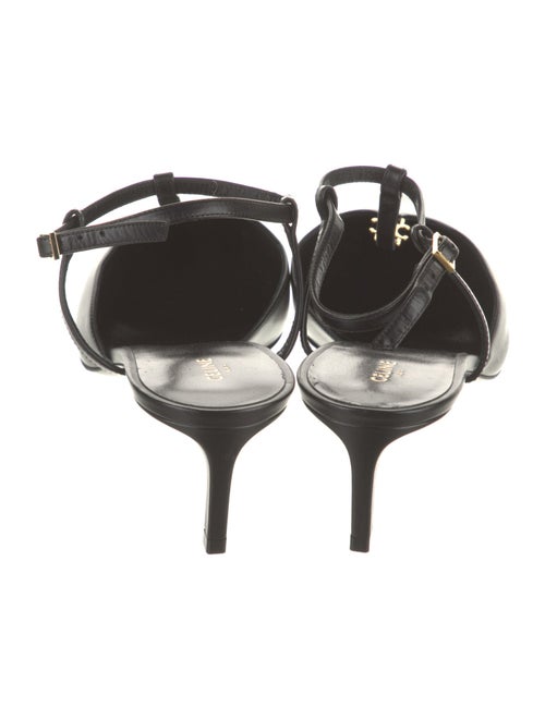 Celine Leather T-Strap Pumps