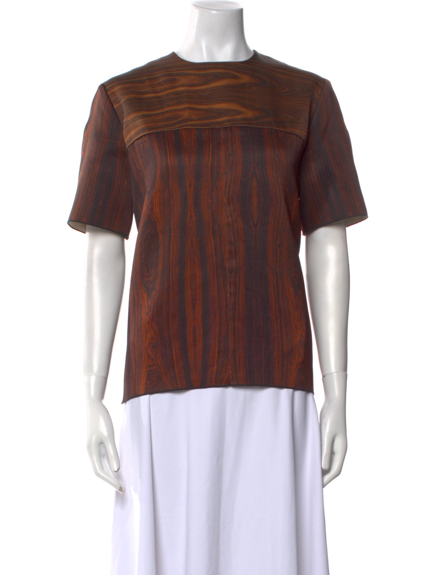 Celine Silk Printed T-Shirt