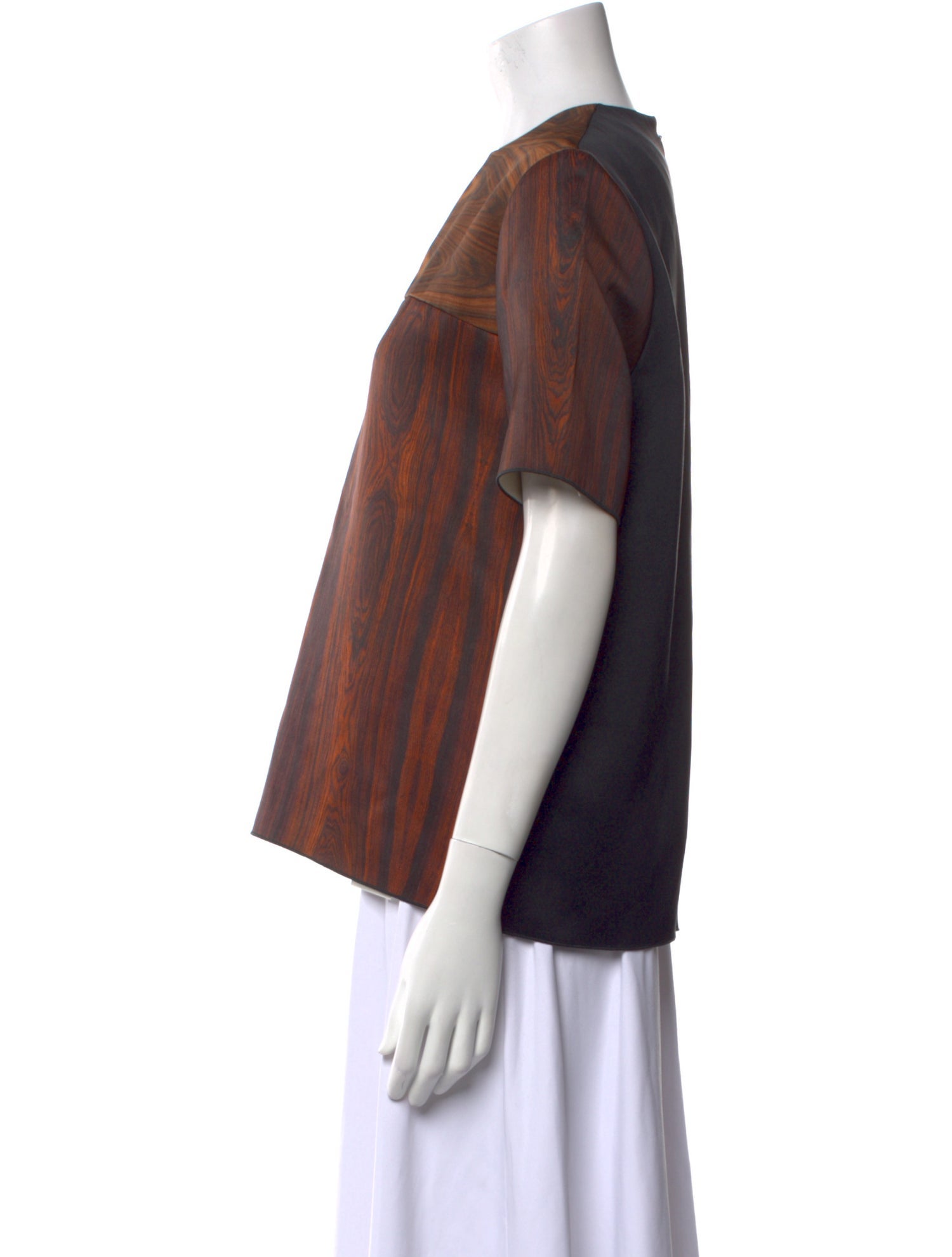 Celine Silk Printed T-Shirt