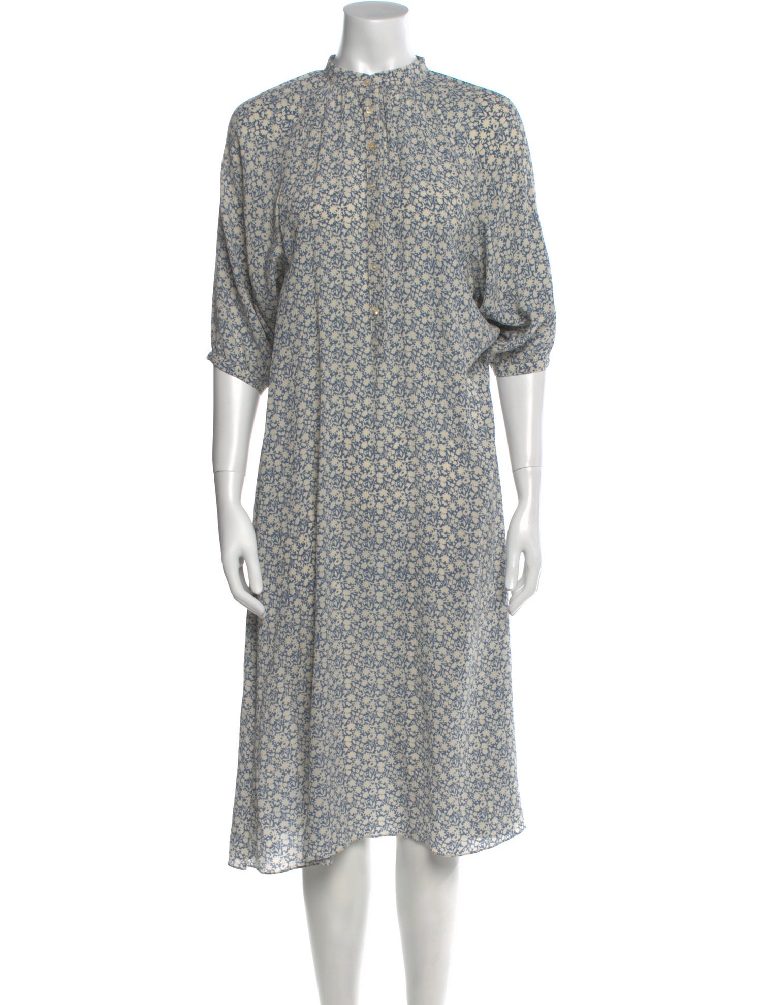Celine Floral Print Midi Length Dress