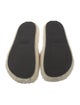 Celine Shearling Graphic Print Slides