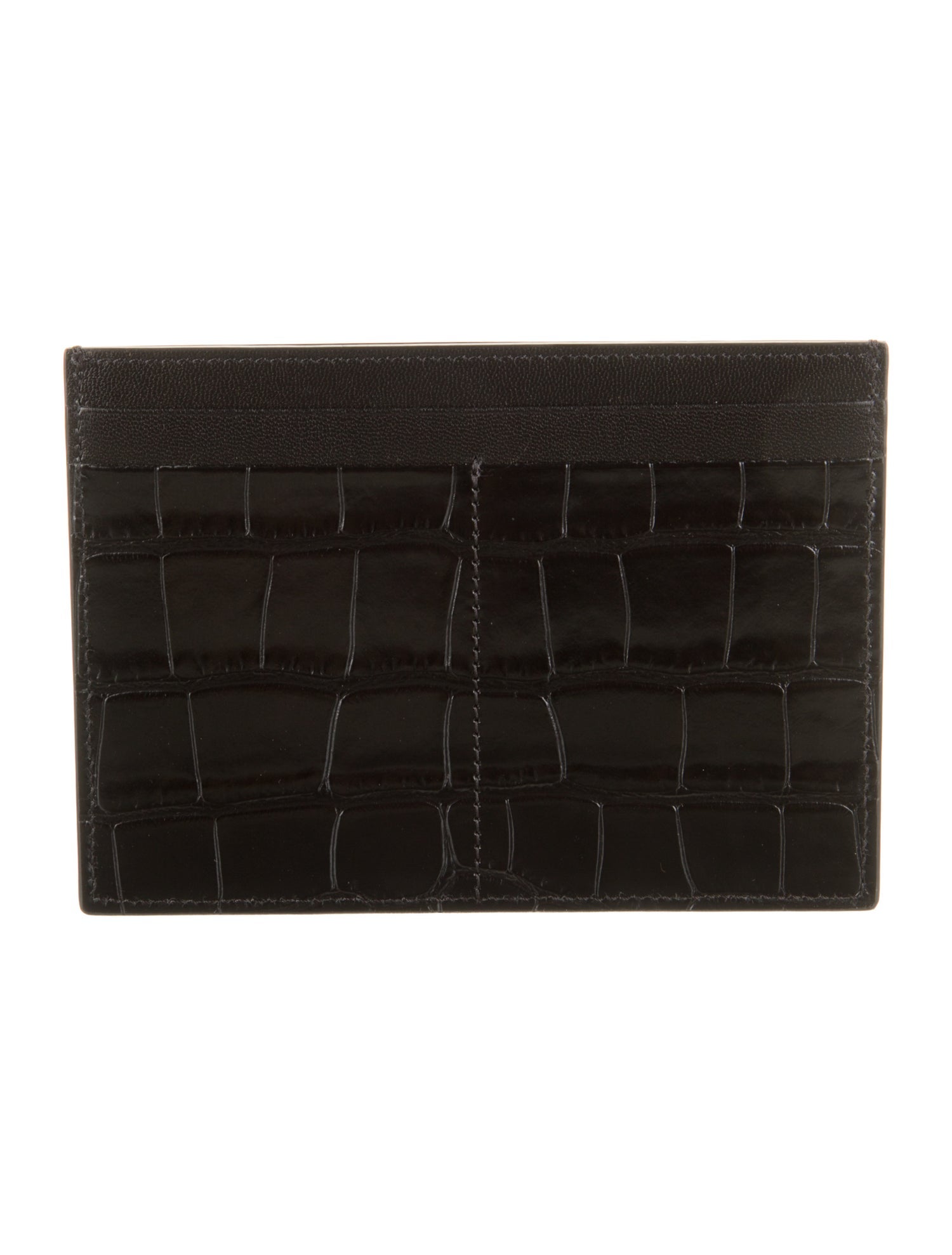 Celine Embossed Leather Card Holder