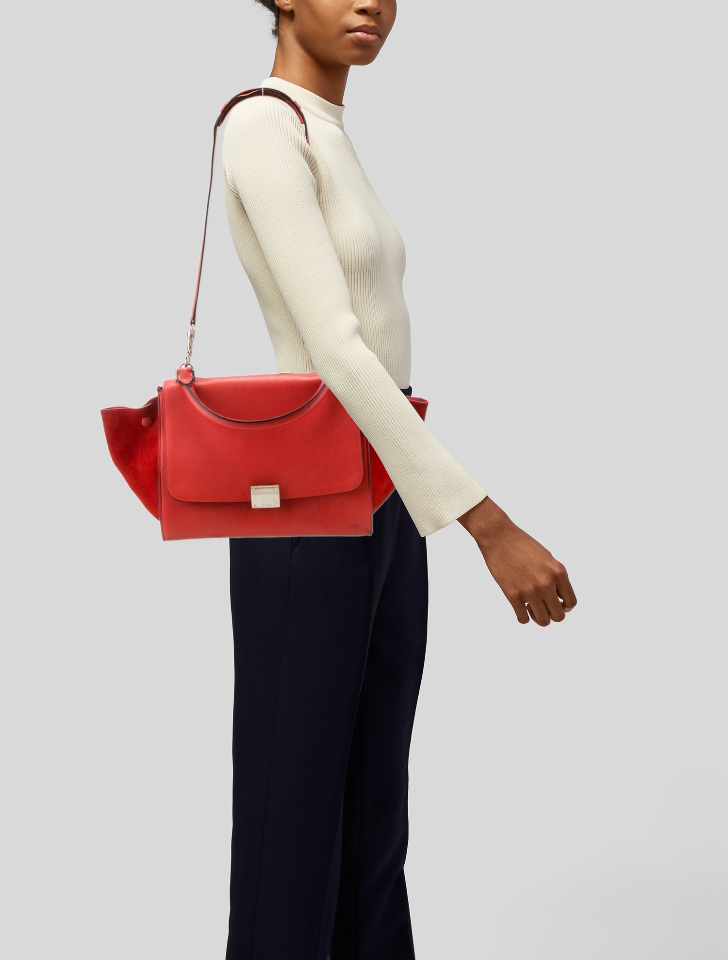 Celine Leather Trapeze Small