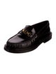 Celine Leather Chain-Link Accents Loafers