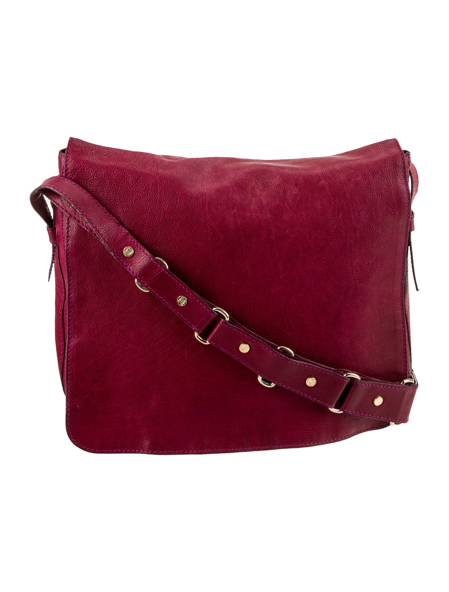 Celine Leather Messenger Bag Vintage