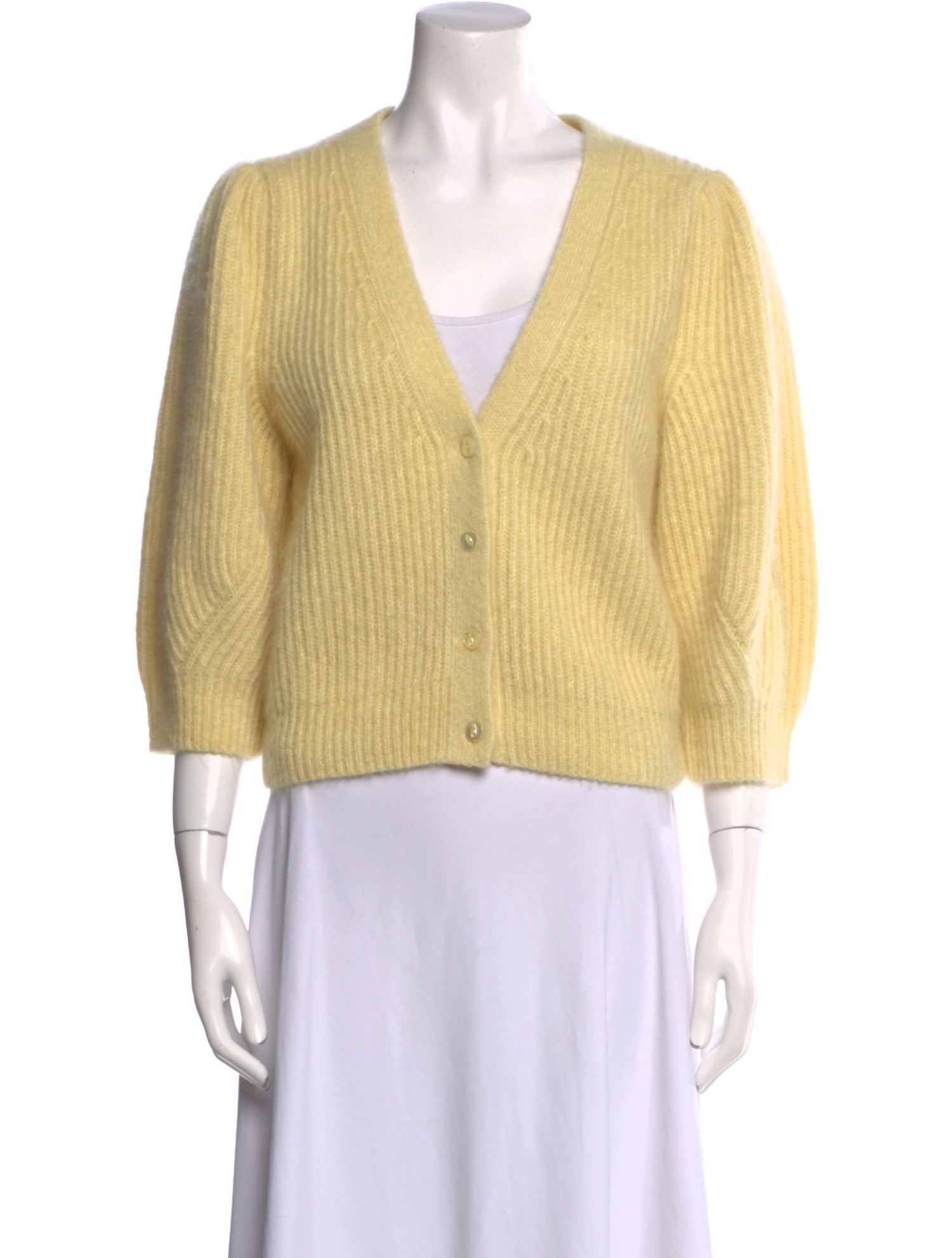 Celine Mohair V-Neck Sweater