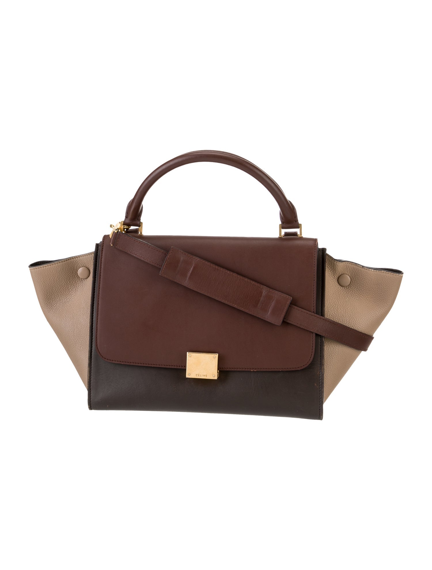 Celine Leather Trapeze