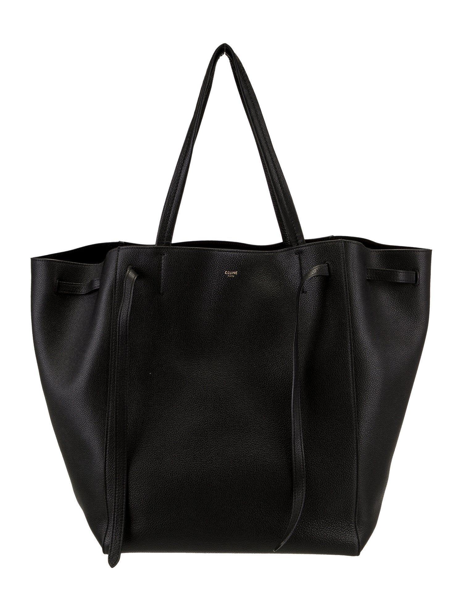 Celine Leather Cabas Phantom w/Belt Large