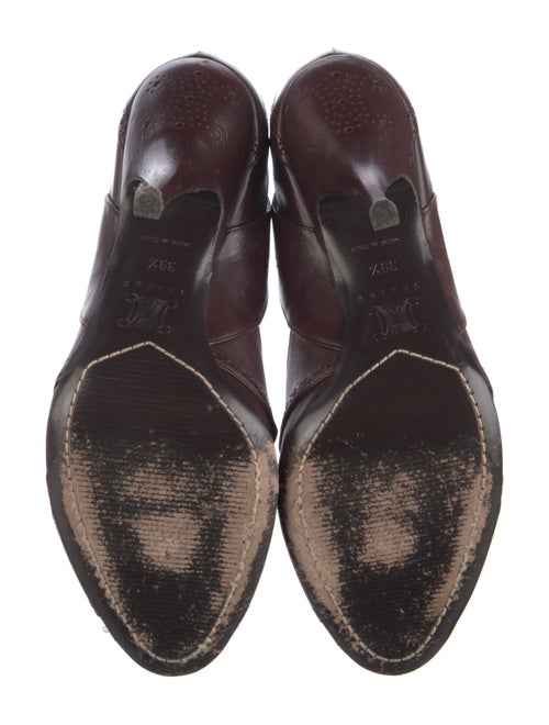 Celine Leather Cutout Accent D'Orsay Pumps