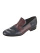 Celine Leather Colorblock Pattern Loafers