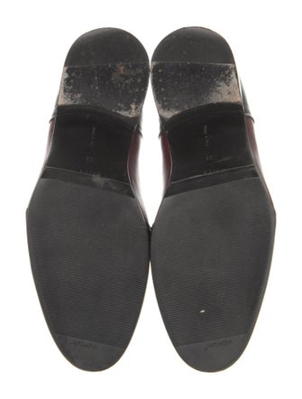 Celine Leather Colorblock Pattern Loafers