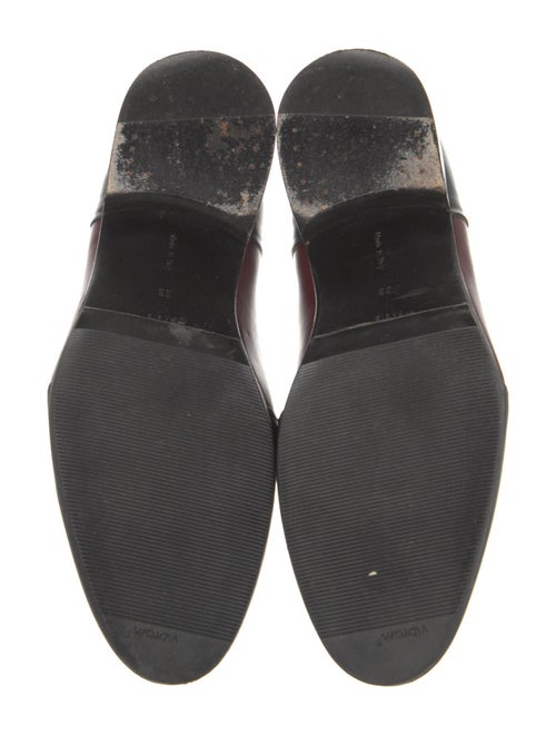 Celine Leather Colorblock Pattern Loafers