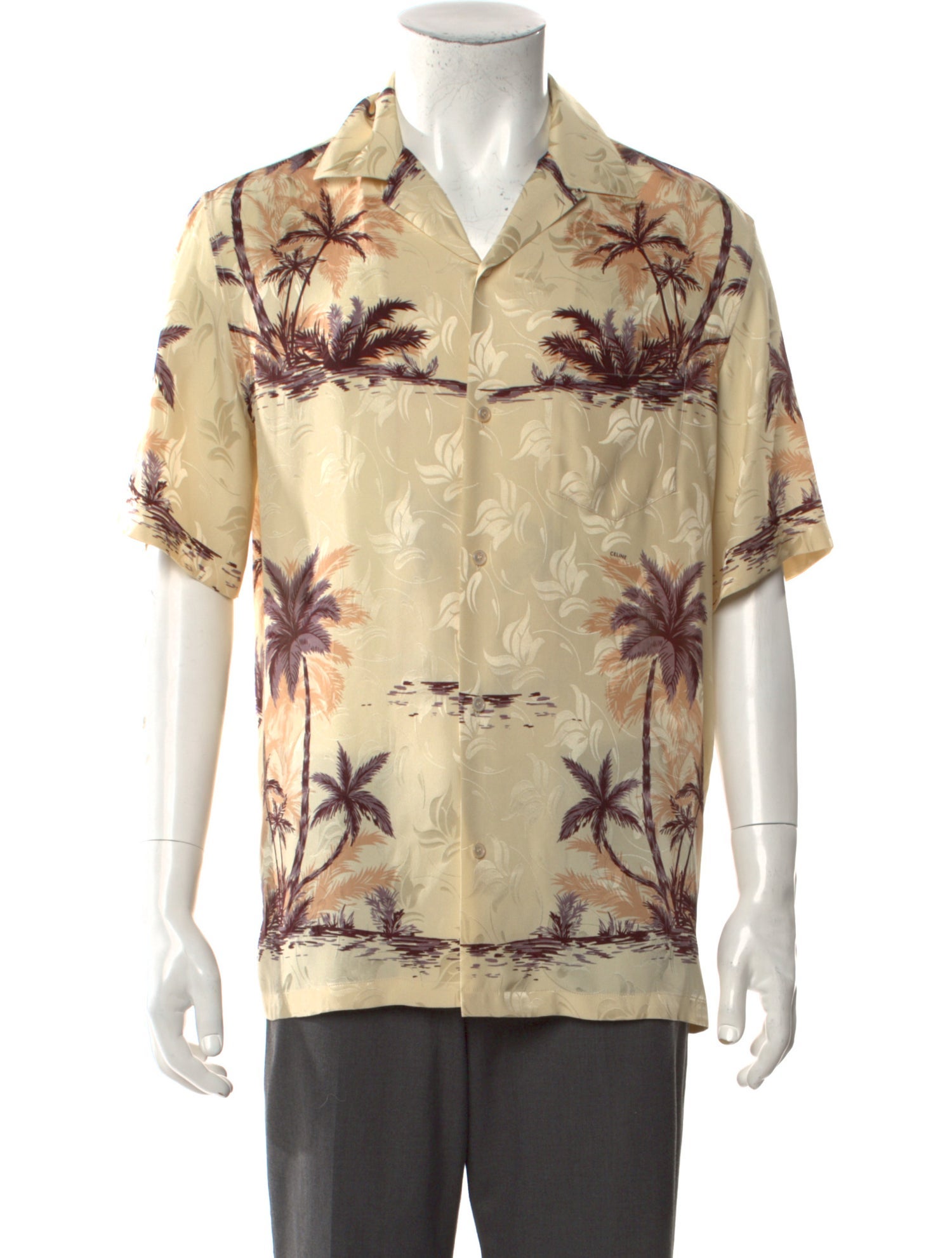 Celine Silk Printed Shirt w/ Tags