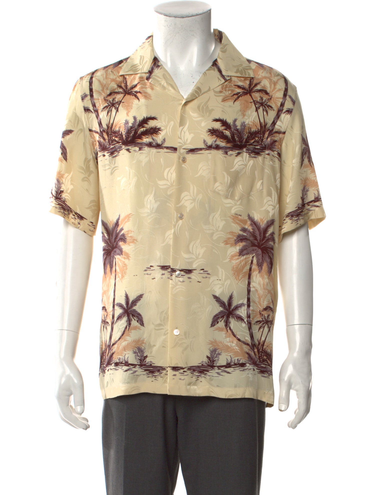 Celine Silk Printed Shirt w/ Tags