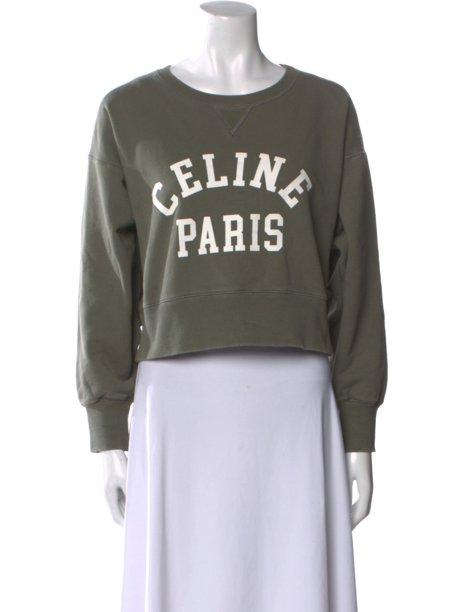 Celine Graphic Print Crew Neck Sweatshirt