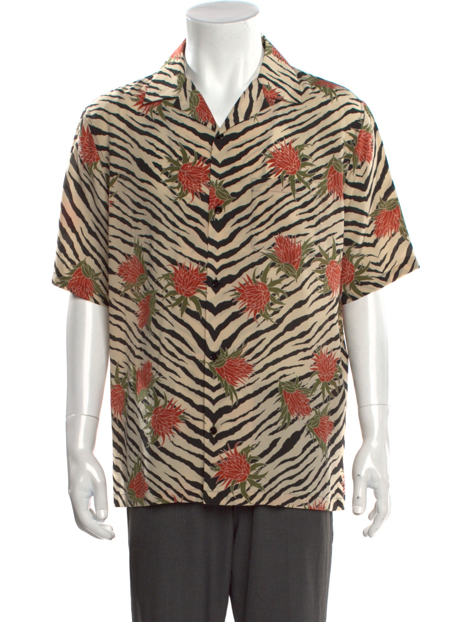Celine Silk Animal Print Shirt w/ Tags