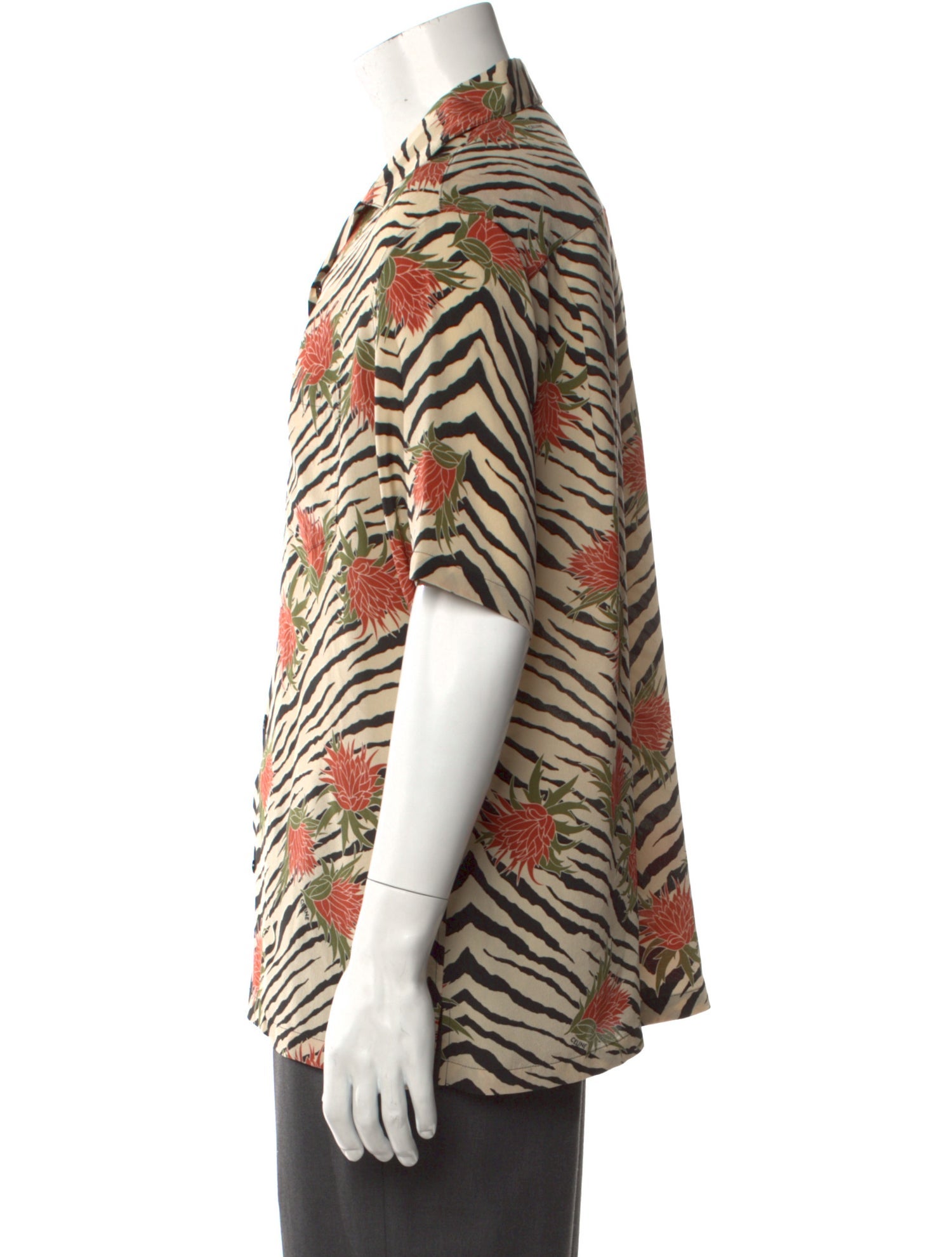 Celine Silk Animal Print Shirt w/ Tags