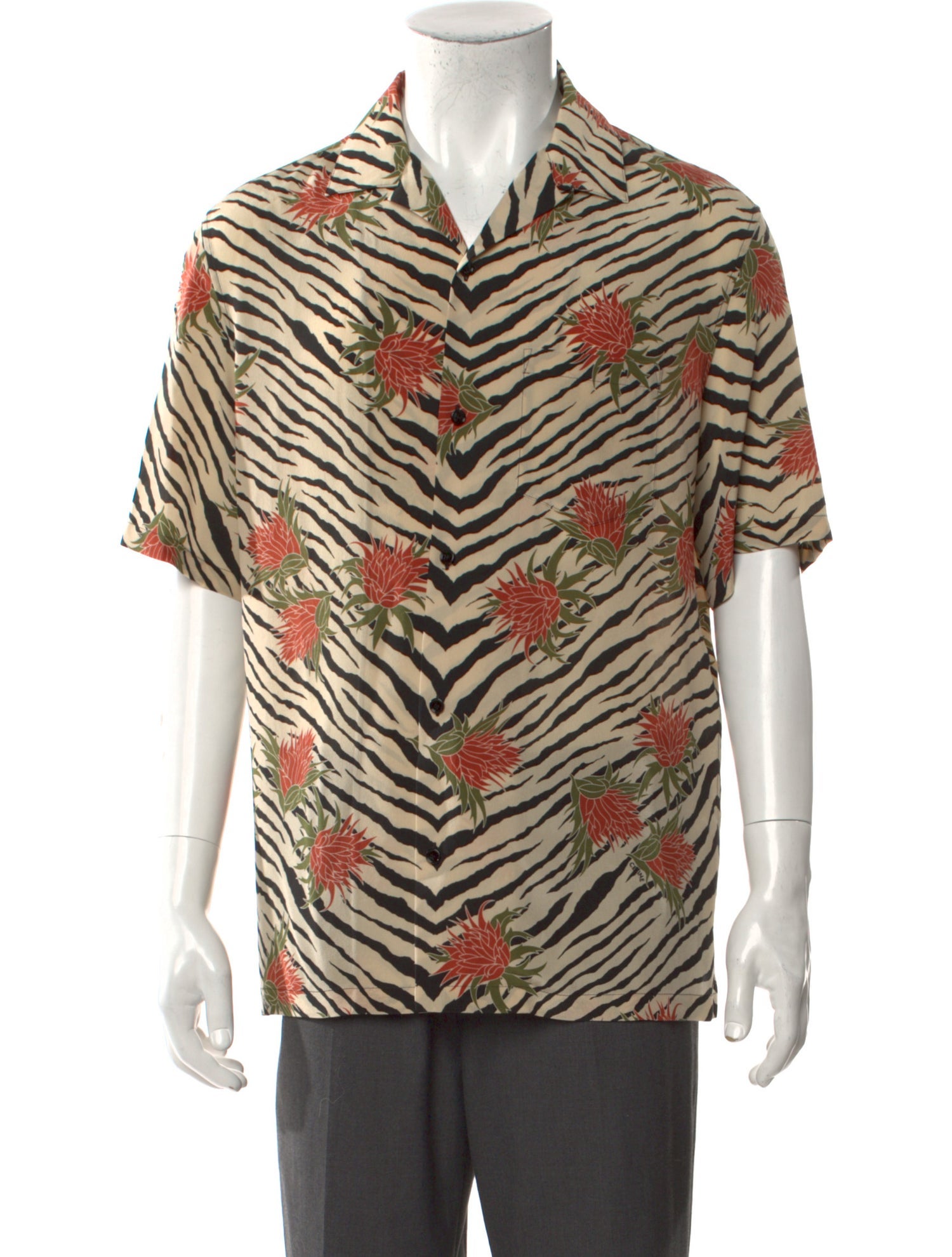 Celine Silk Animal Print Shirt w/ Tags