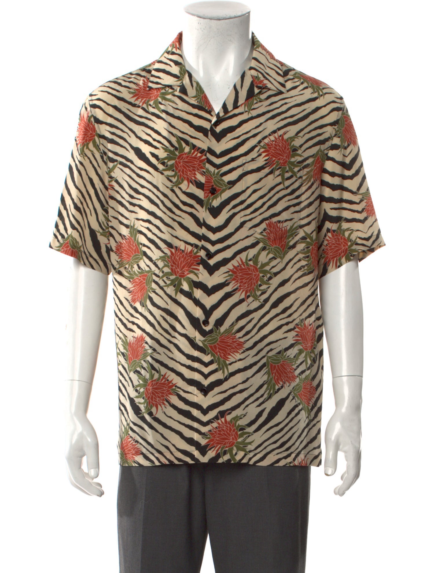 Celine Silk Animal Print Shirt w/ Tags