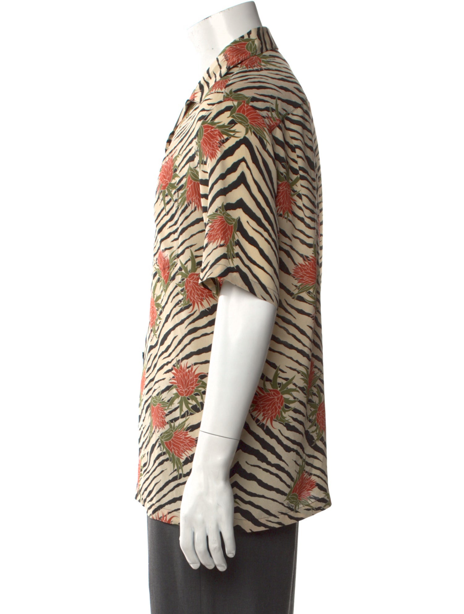 Celine Silk Animal Print Shirt w/ Tags