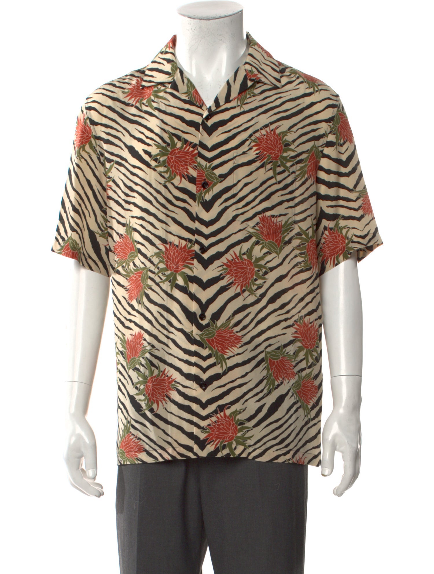 Celine Silk Animal Print Shirt w/ Tags