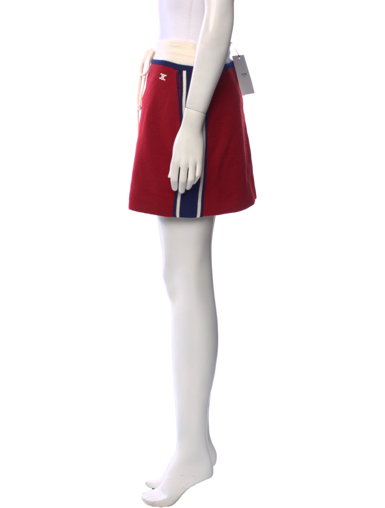 これで決まり！◇トラペーズ Mini Skirt◇CELINE COUP DE FOUDRE RUNWAY LOOK 16 – Lilac vichy silk flounced