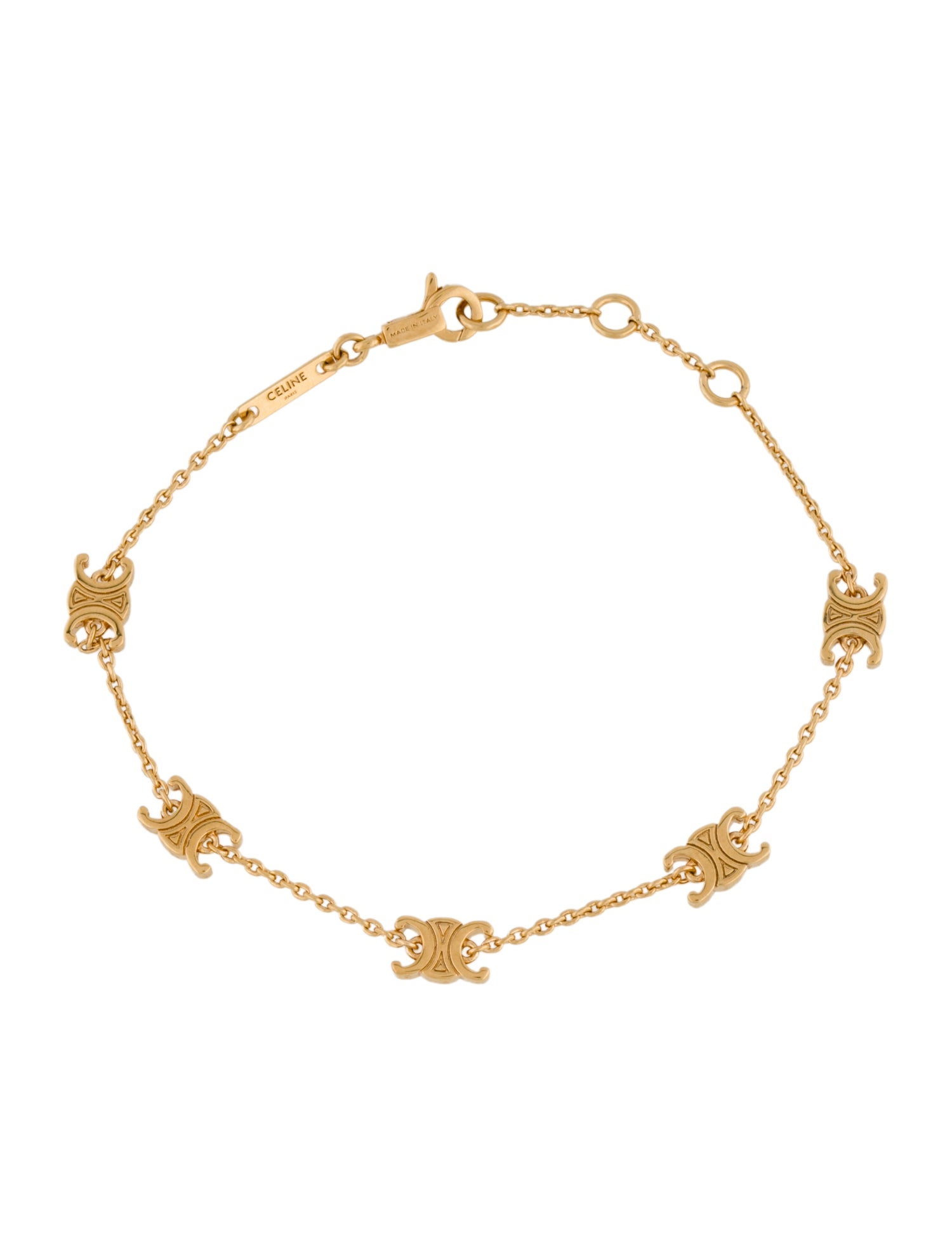 Celine Mini Triomphe Station Bracelet