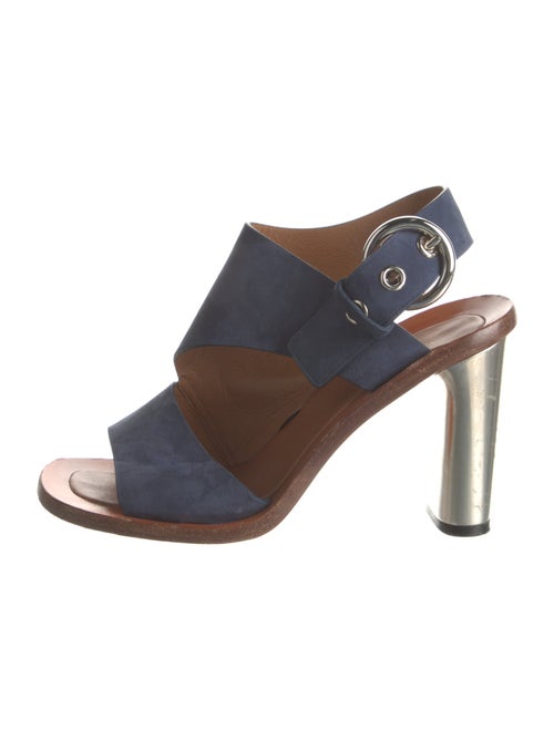 Celine Suede Slingback Sandals