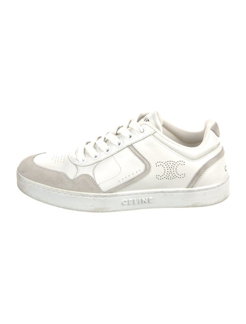 Celine Leather Lasercut Accents Sneakers