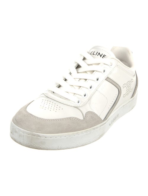 Celine Leather Lasercut Accents Sneakers