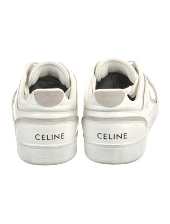 Celine Leather Lasercut Accents Sneakers