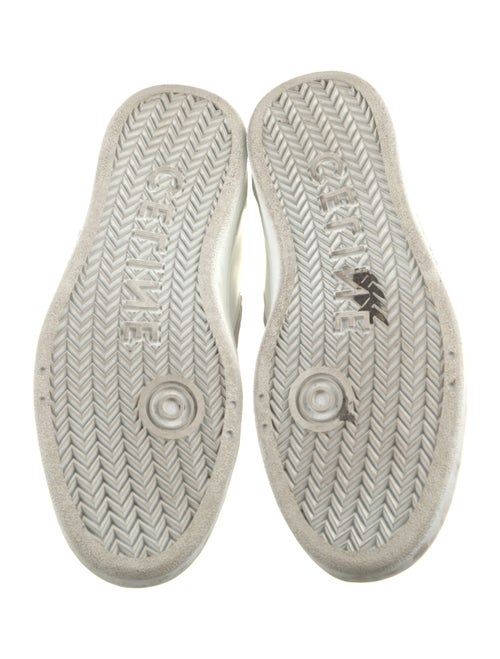 Celine Leather Lasercut Accents Sneakers