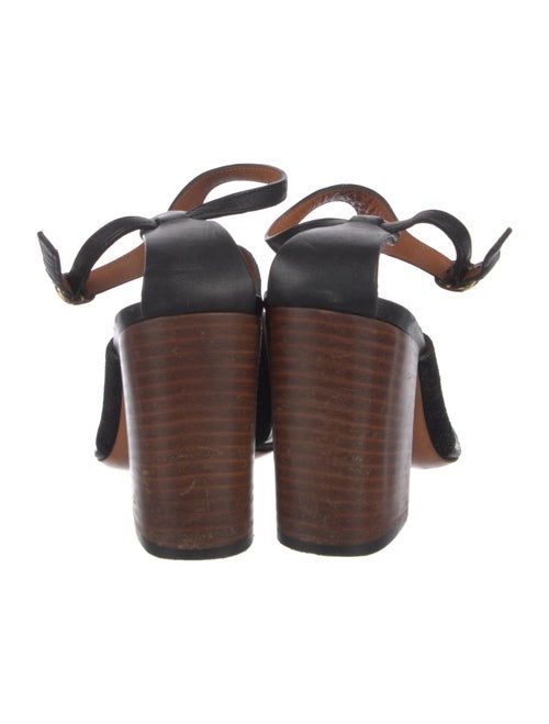 Celine Suede T-Strap Sandals