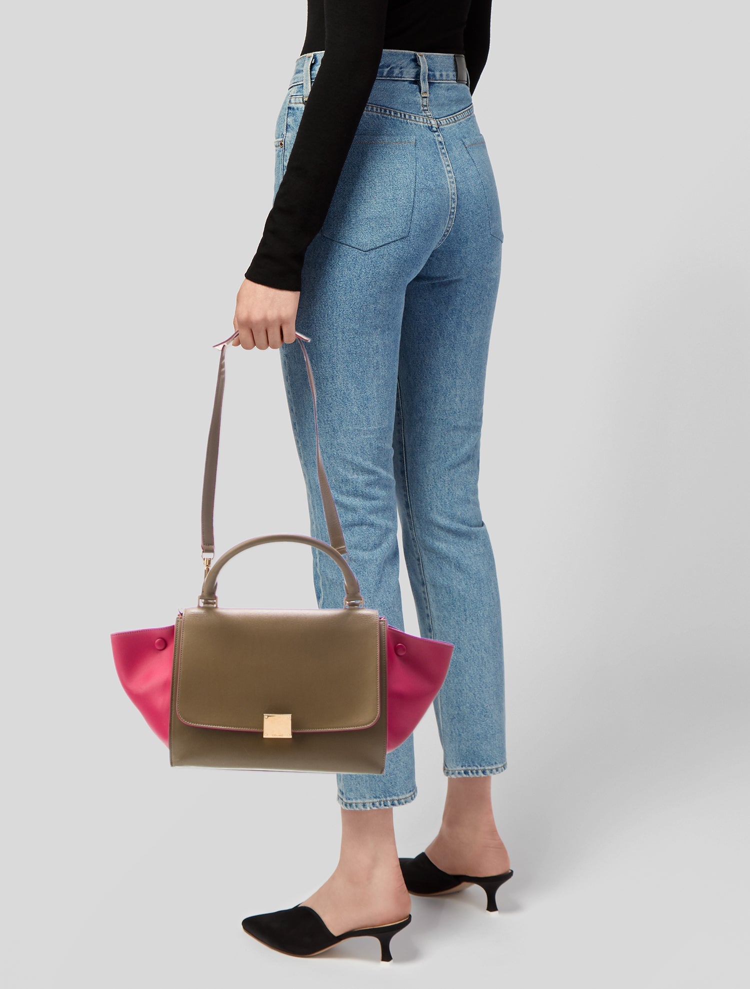 Celine Leather Trapeze Small