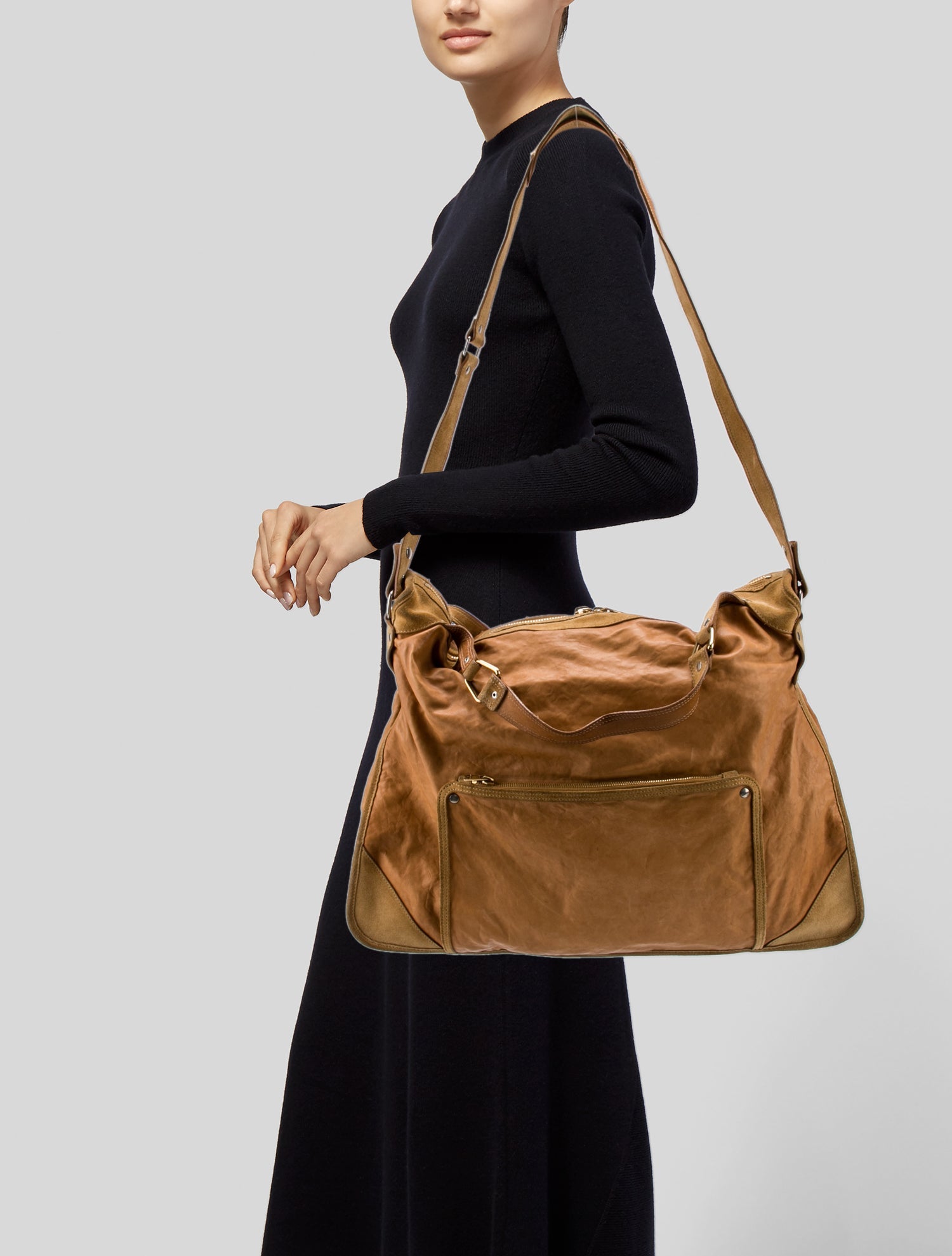 Celine Leather Hobo Vintage