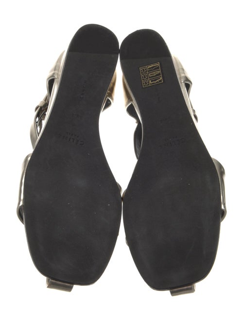 Celine Leather T-Strap Pumps