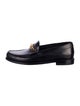 Celine Leather Chain-Link Accents Loafers