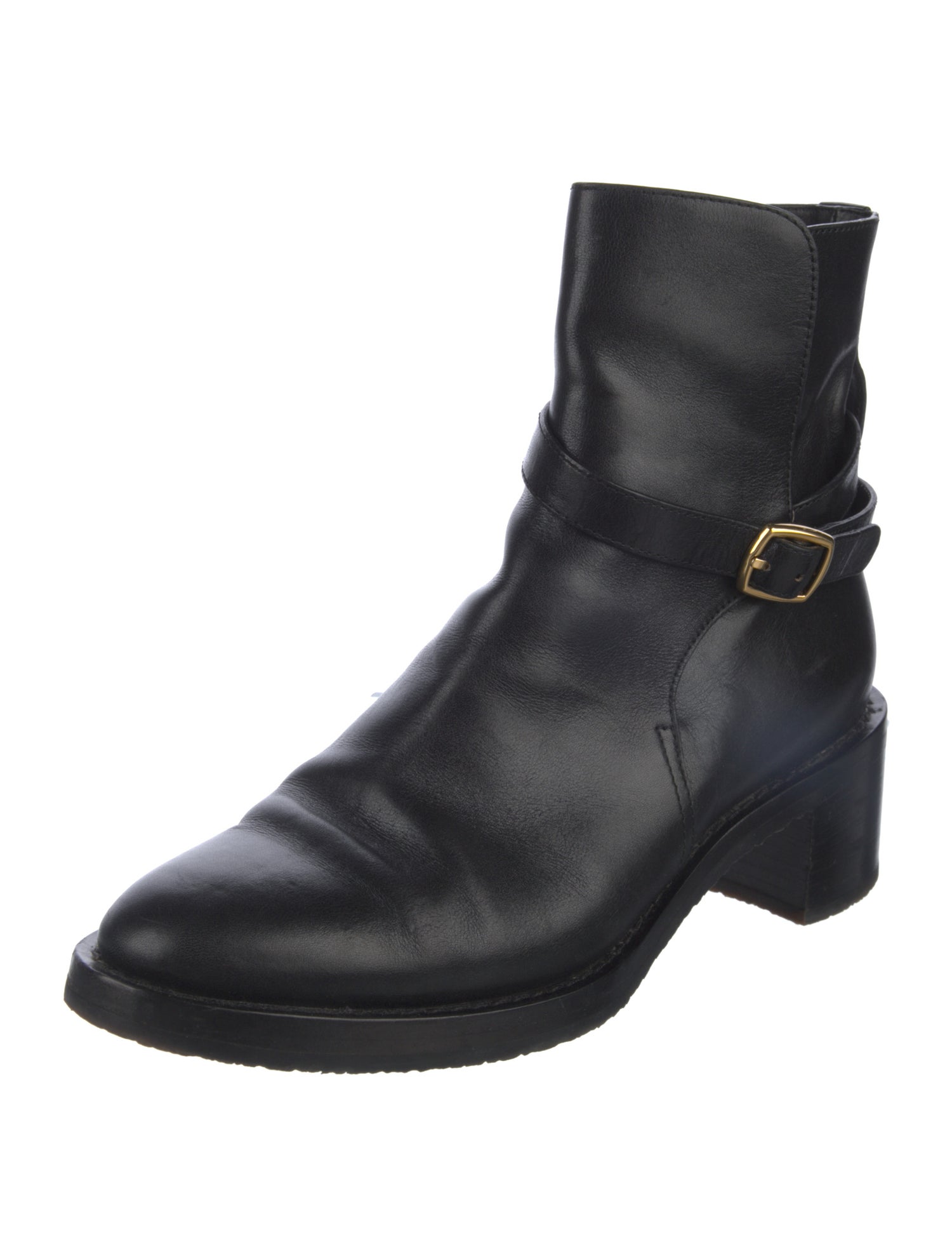 Celine Leather Moto Boots