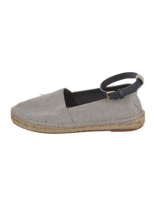 Celine Canvas Plaid Print Espadrilles
