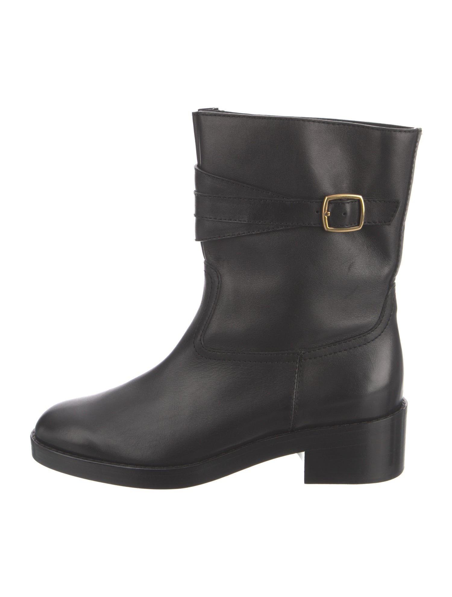 Celine Leather Moto Boots