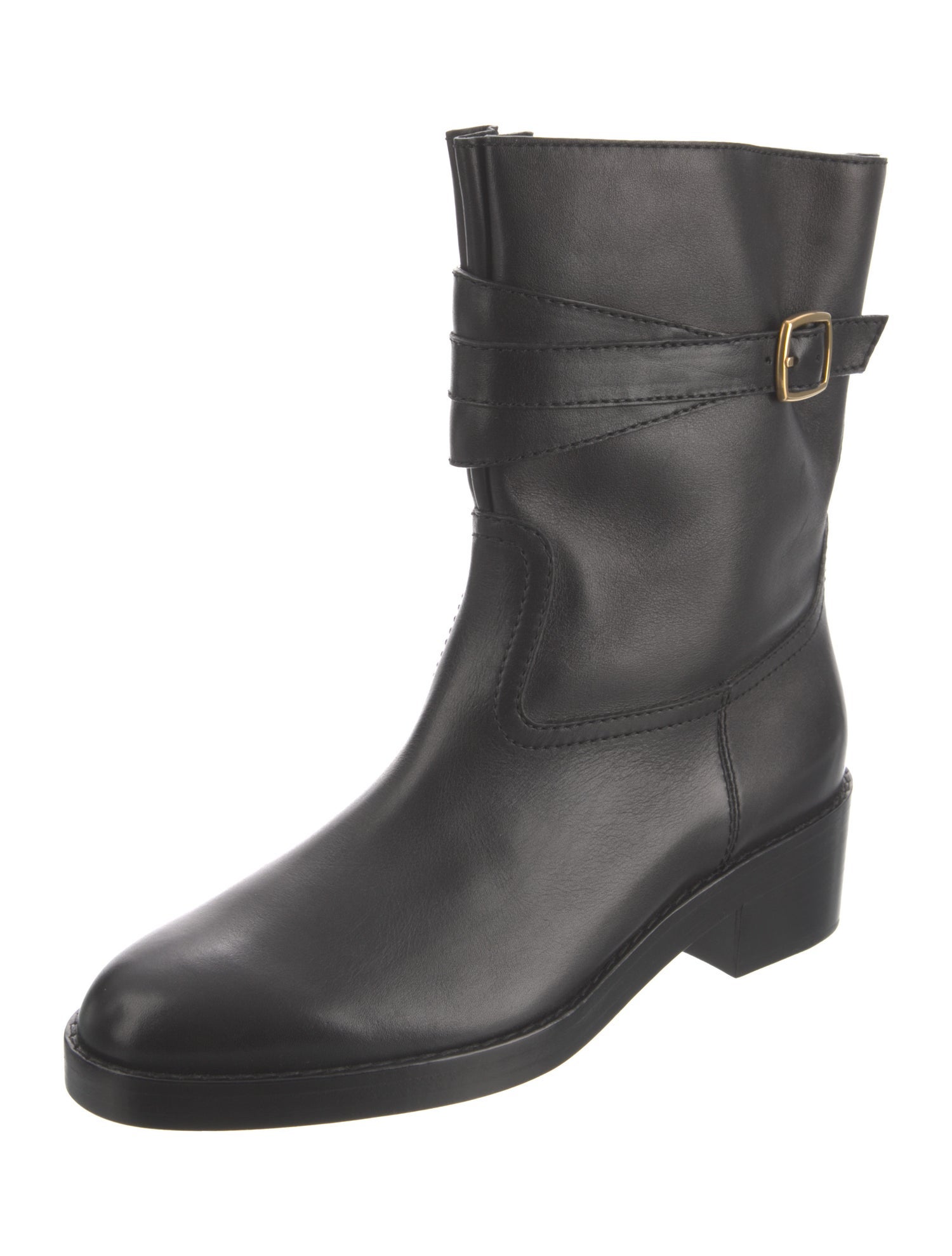 Celine Leather Moto Boots