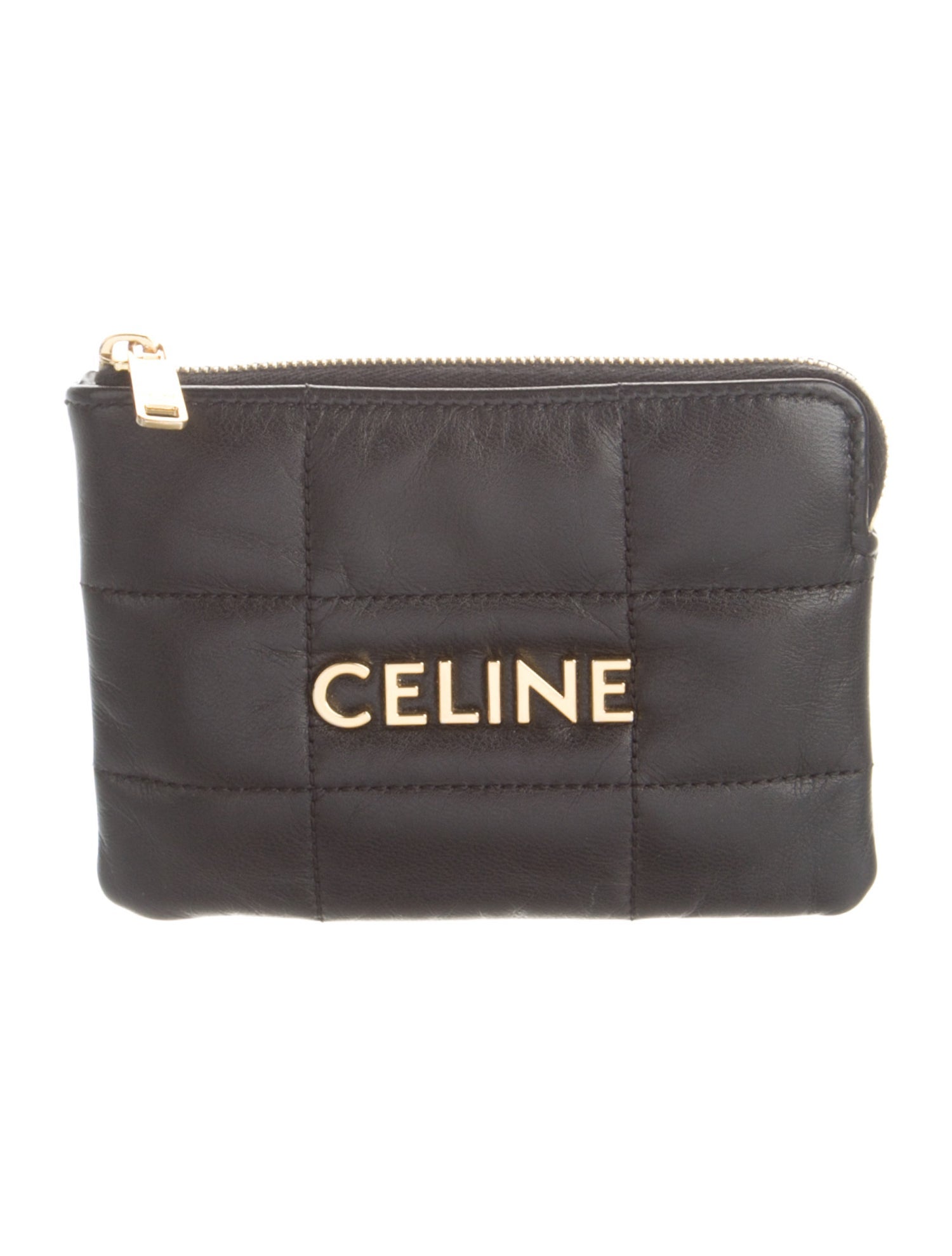 Celine Leather Printed Pouch