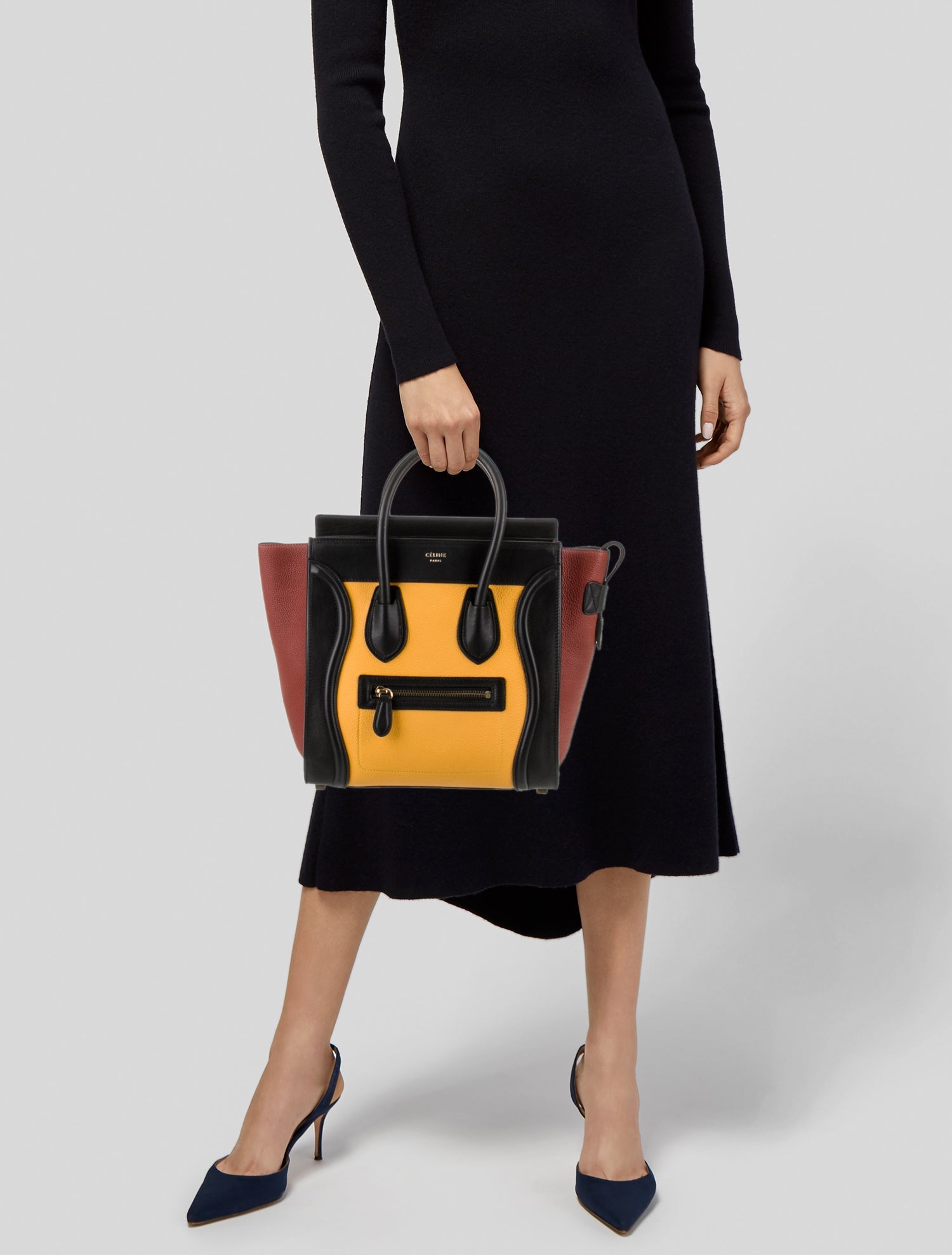 Celine Leather Luggage Micro