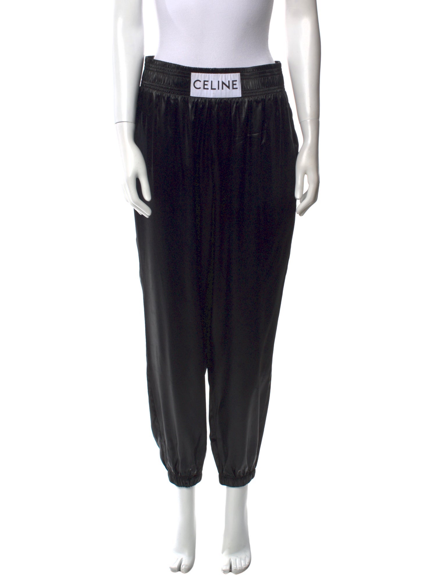 Celine Satin Skinny Leg Pants