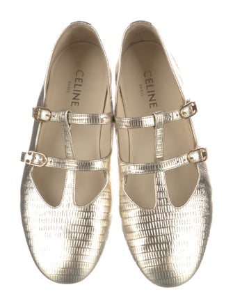 Celine Leather Mary Jane Flats