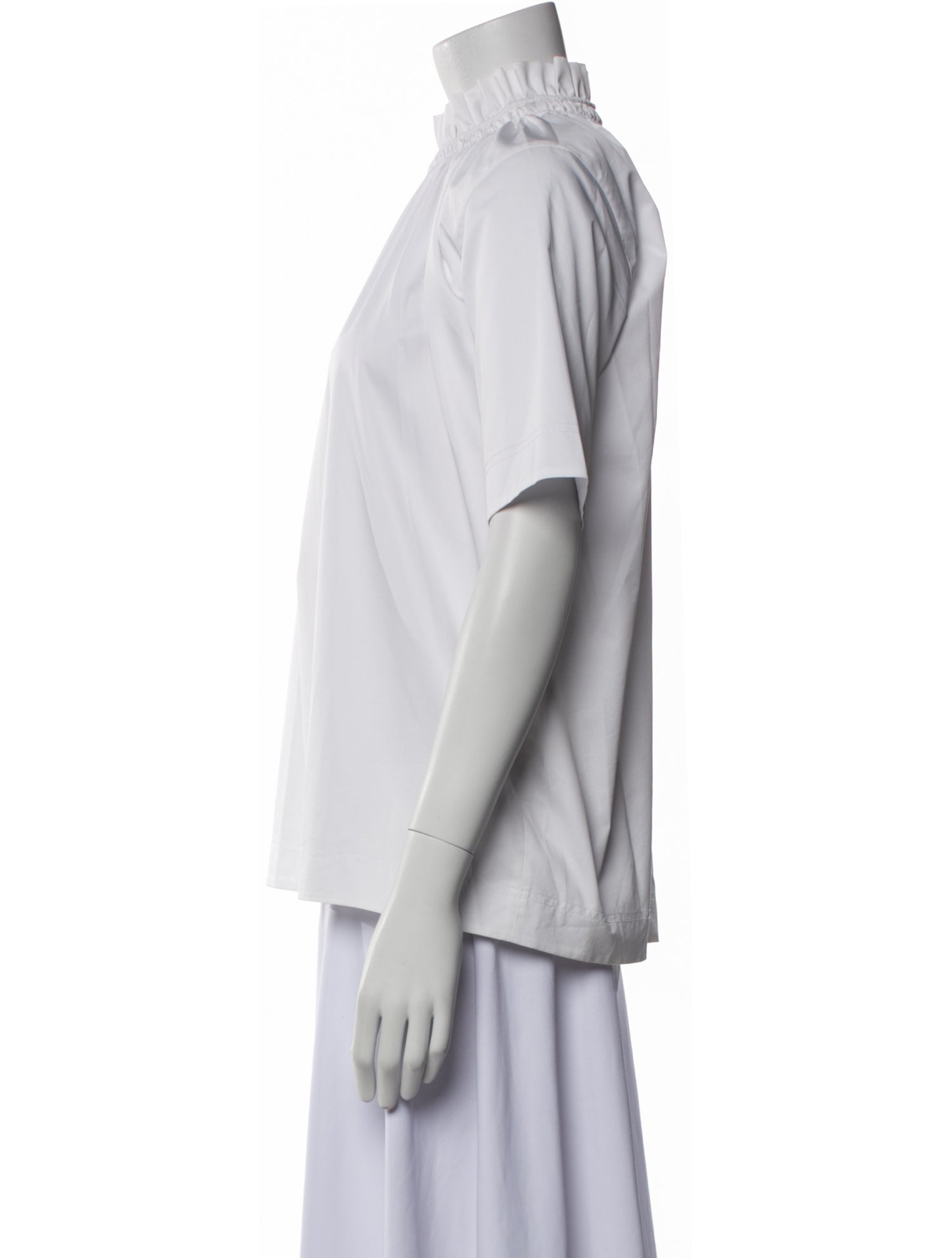 Celine 2000's Mock Neck Blouse