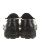 Celine Leather Fringe Trim Accent Loafers