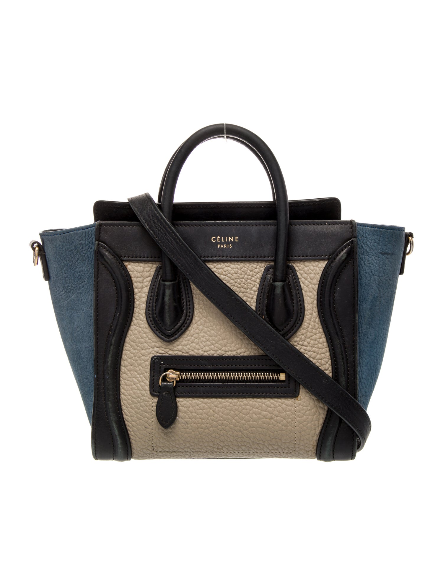 Celine Leather Luggage Nano