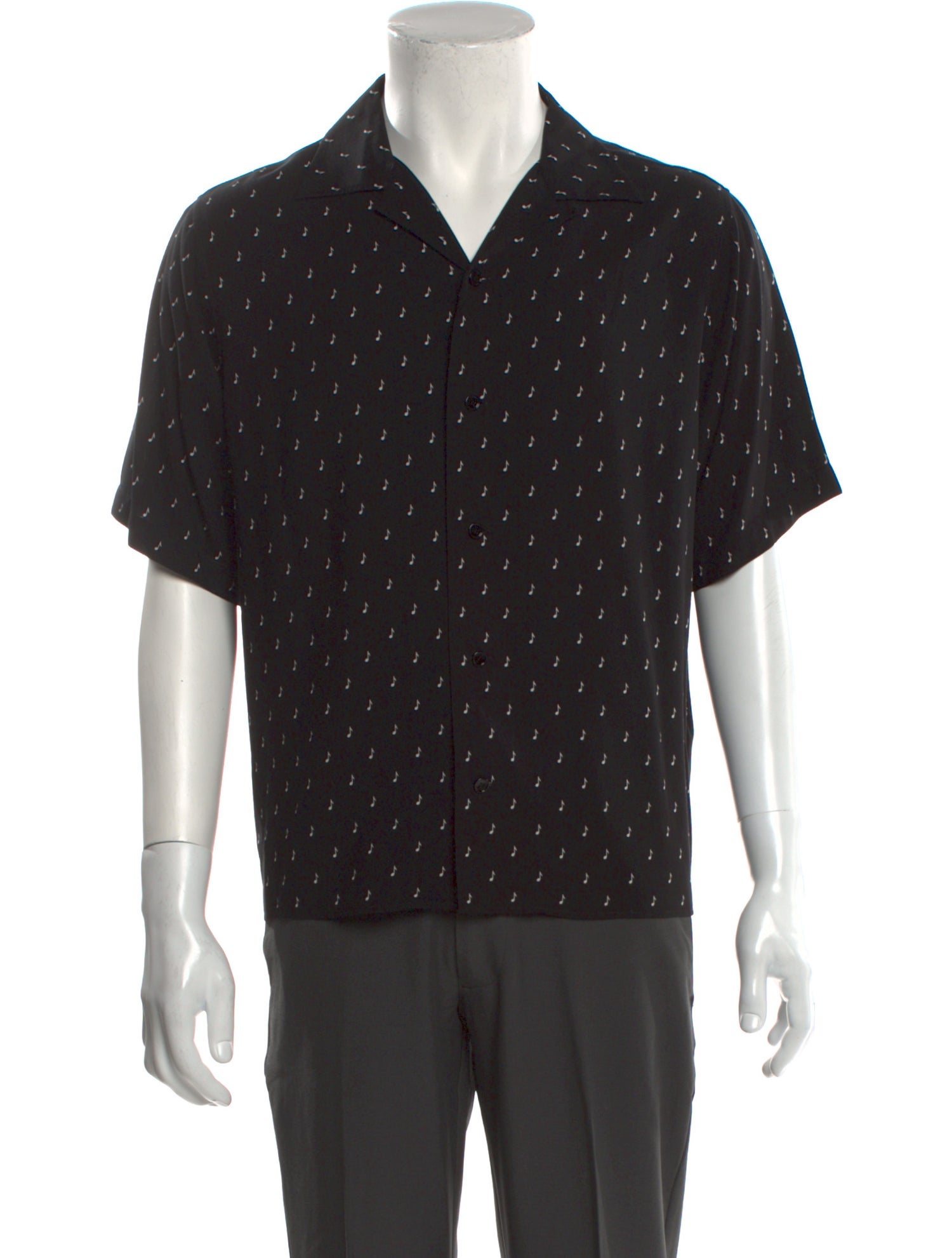 Celine Music Note Print Printed Shirt