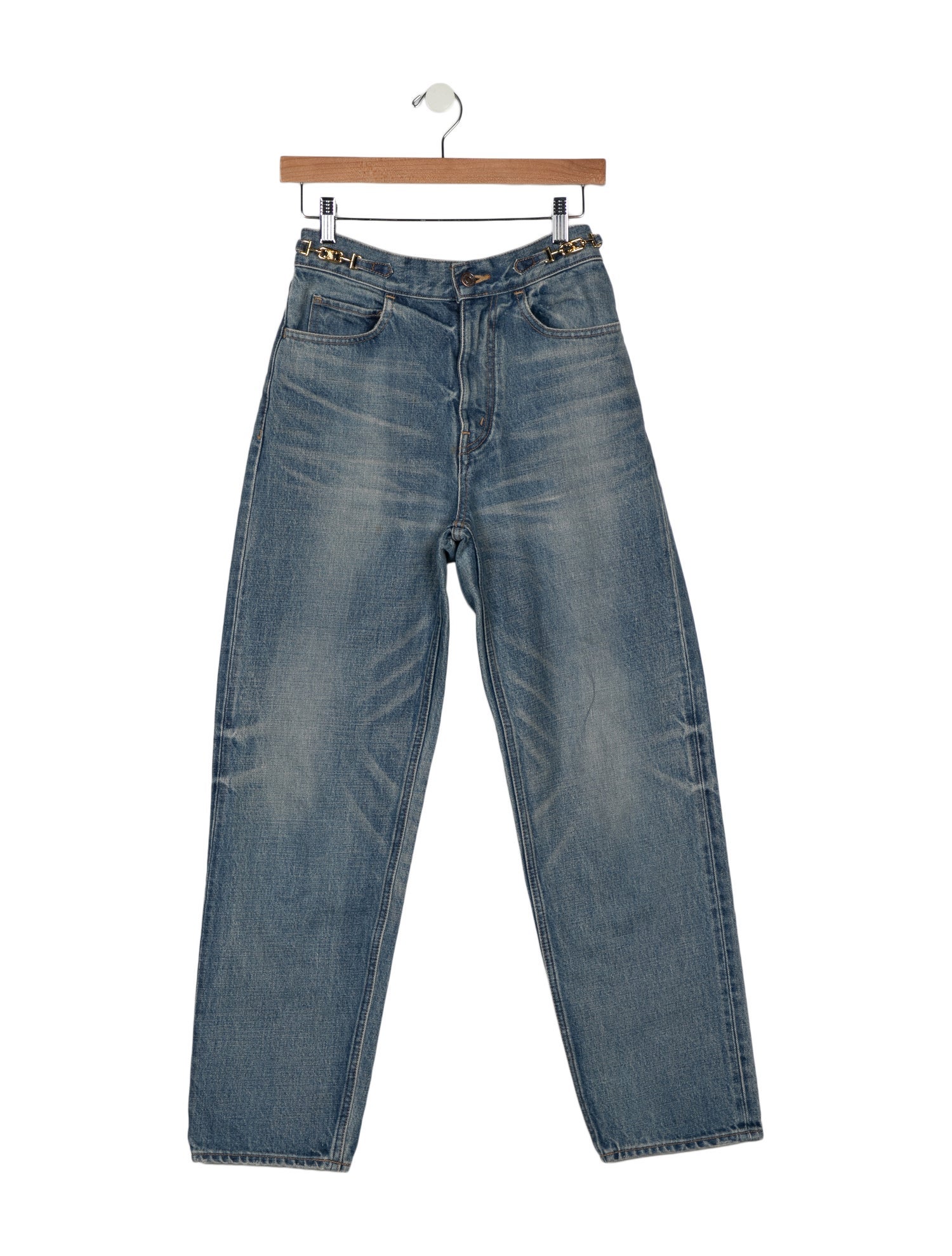 Celine High-Rise Straight Leg Jeans